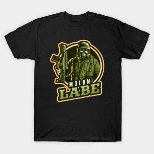 The Gas Mask Soldier With A Rifle T-Shirt